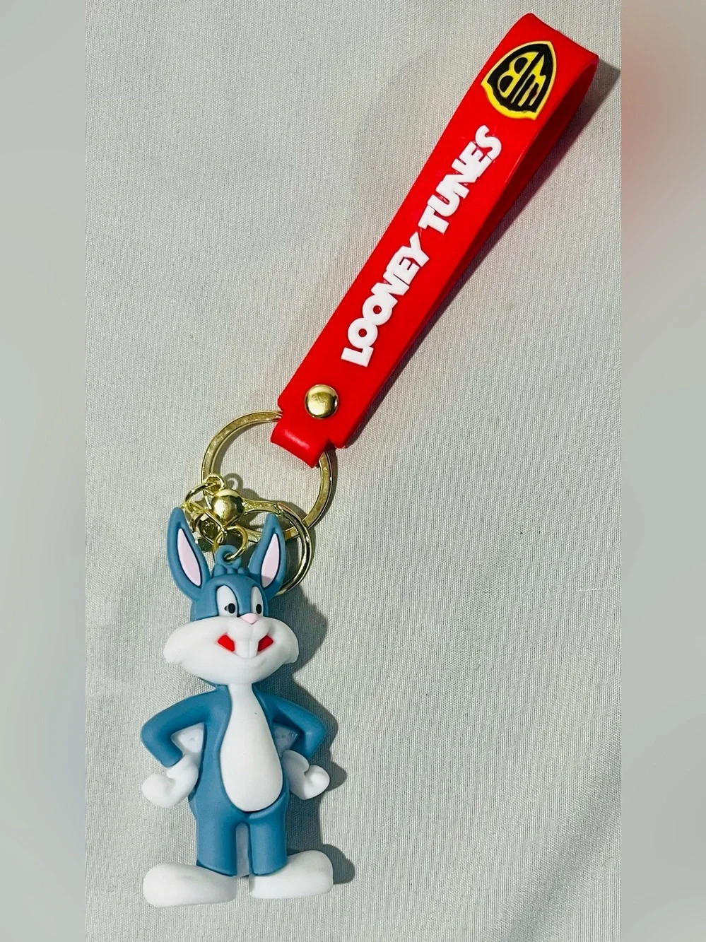 Looney Tunes Bugs Bunny Keychain - Red Strap
